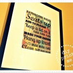 DIY Printable Bathroom Rules