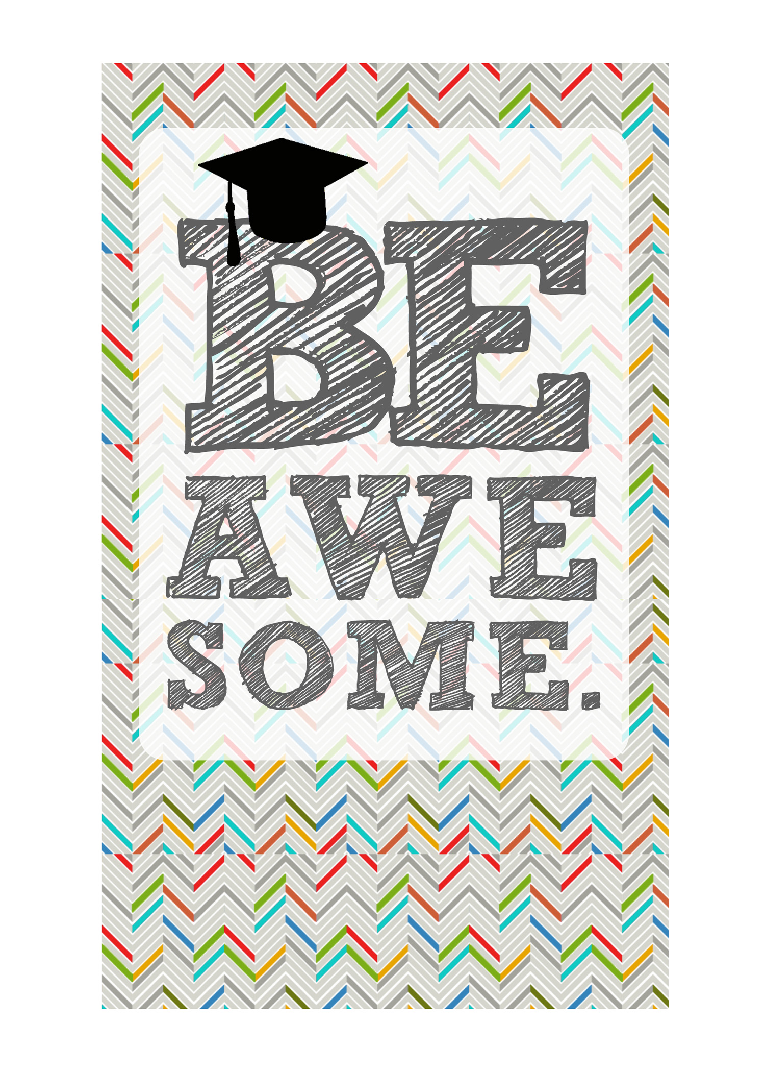 DIY Printable Graduation Cards OMG Be Awesome 